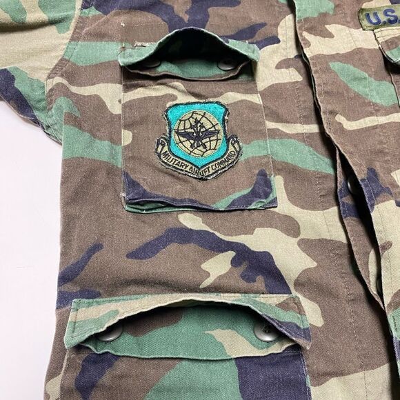 U.S. Air Force Authentic Small Combat Camouflage Button Down Jacket - Picture 8 of 15